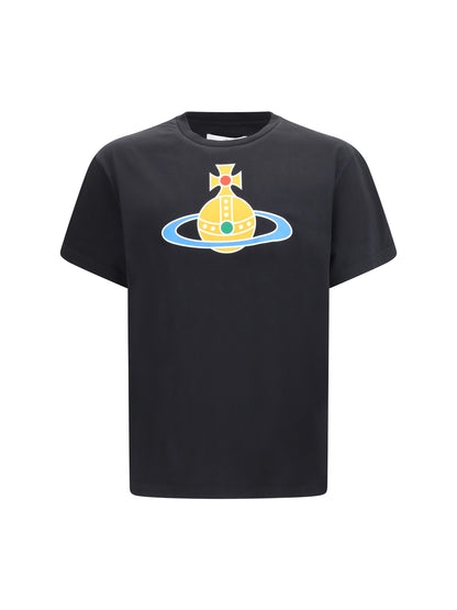VIVIENNE WESTWOOD T-shirt in cotton with Orb logo