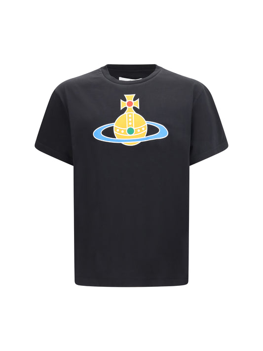 VIVIENNE WESTWOOD T-shirt in cotton with Orb logo
