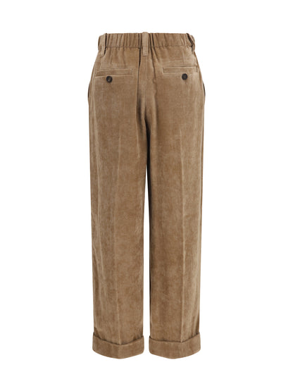 BRUNELLO CUCINELLI Elasticated viscose and cashmere Pants