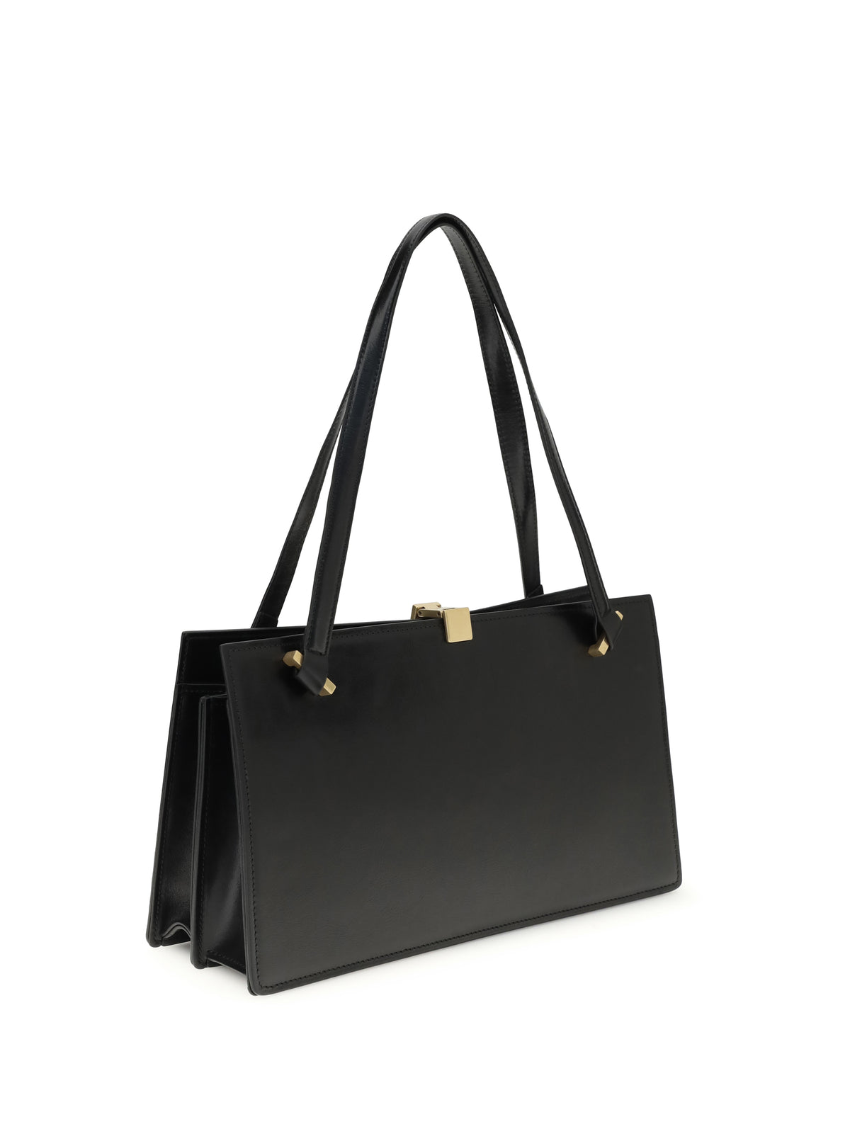 Versace Severine Shoulder Bag in leather - Black/Gold '82