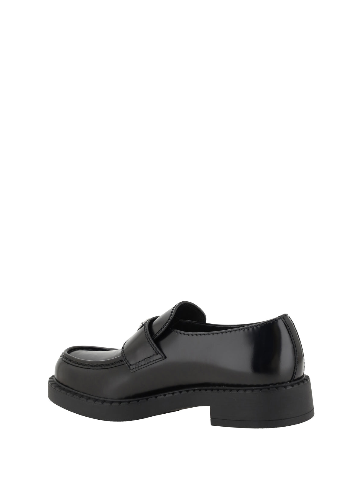 Prada Leather Loafers - Black
