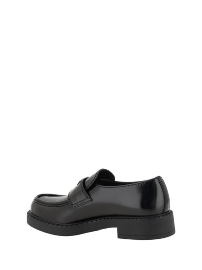 Prada Leather Loafers - Black