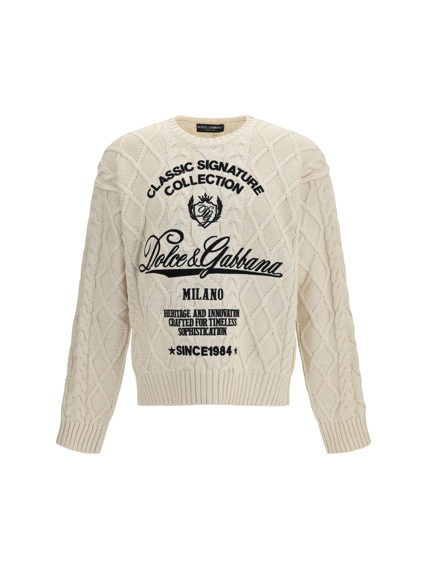 DOLCE & GABBANA Cable-knit Pullover