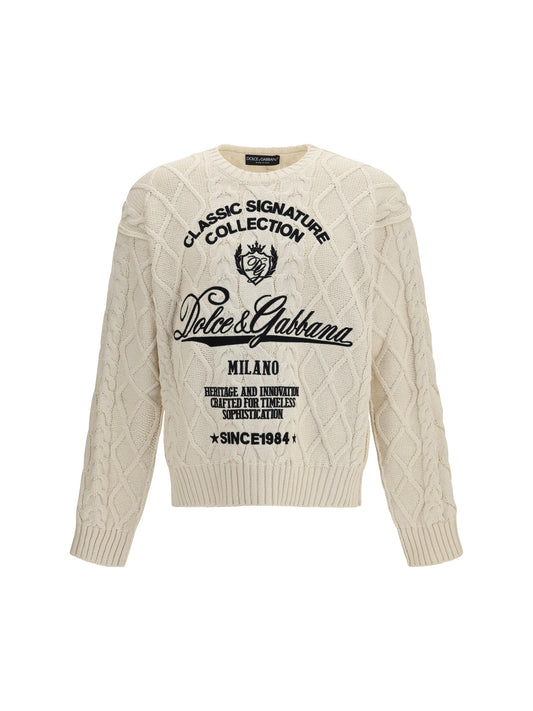 DOLCE & GABBANA Cable-knit Pullover
