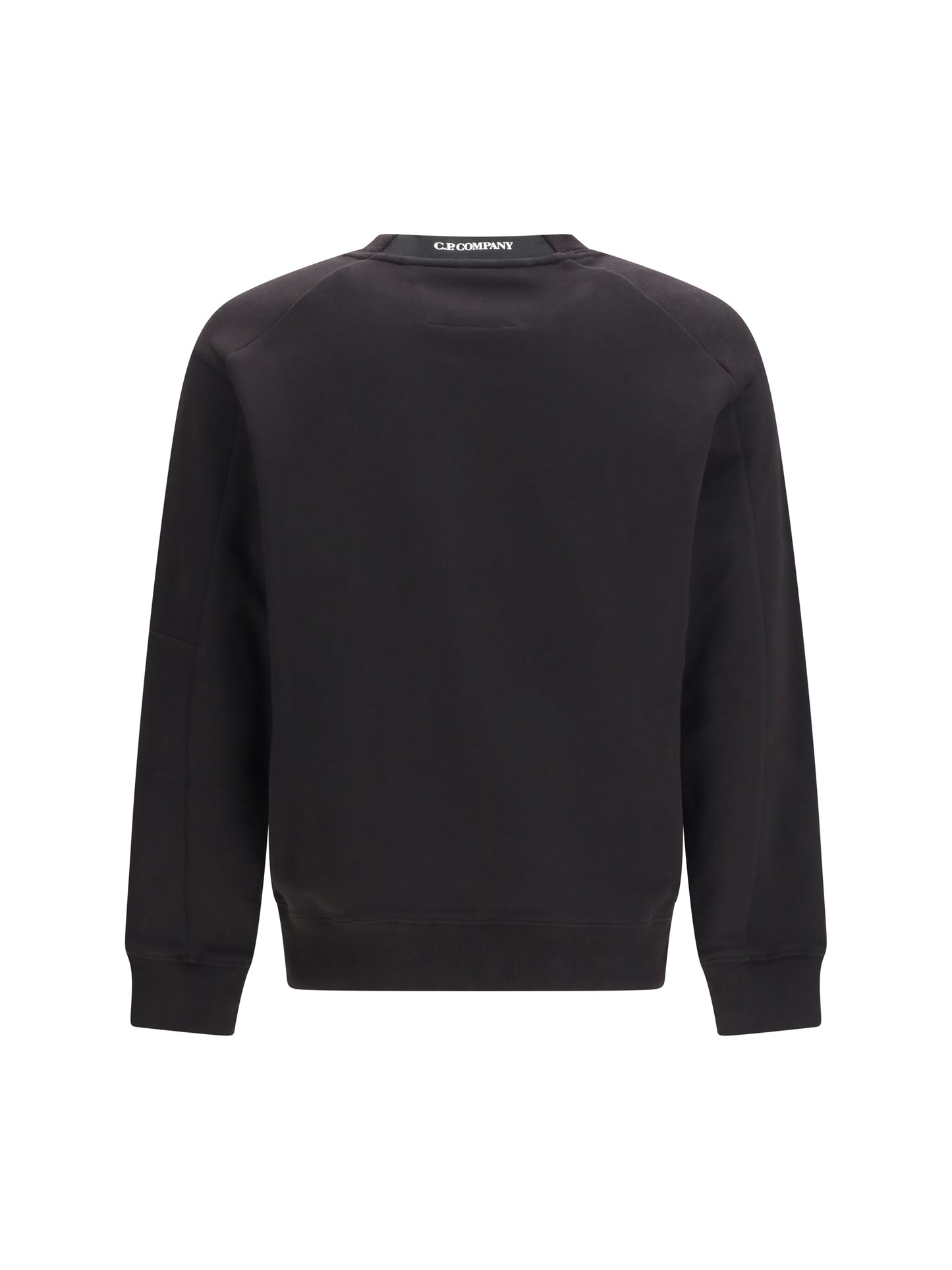 C.P. COMPANY Diagonal Raised Fleece Crewneck Lens Sweatshirt