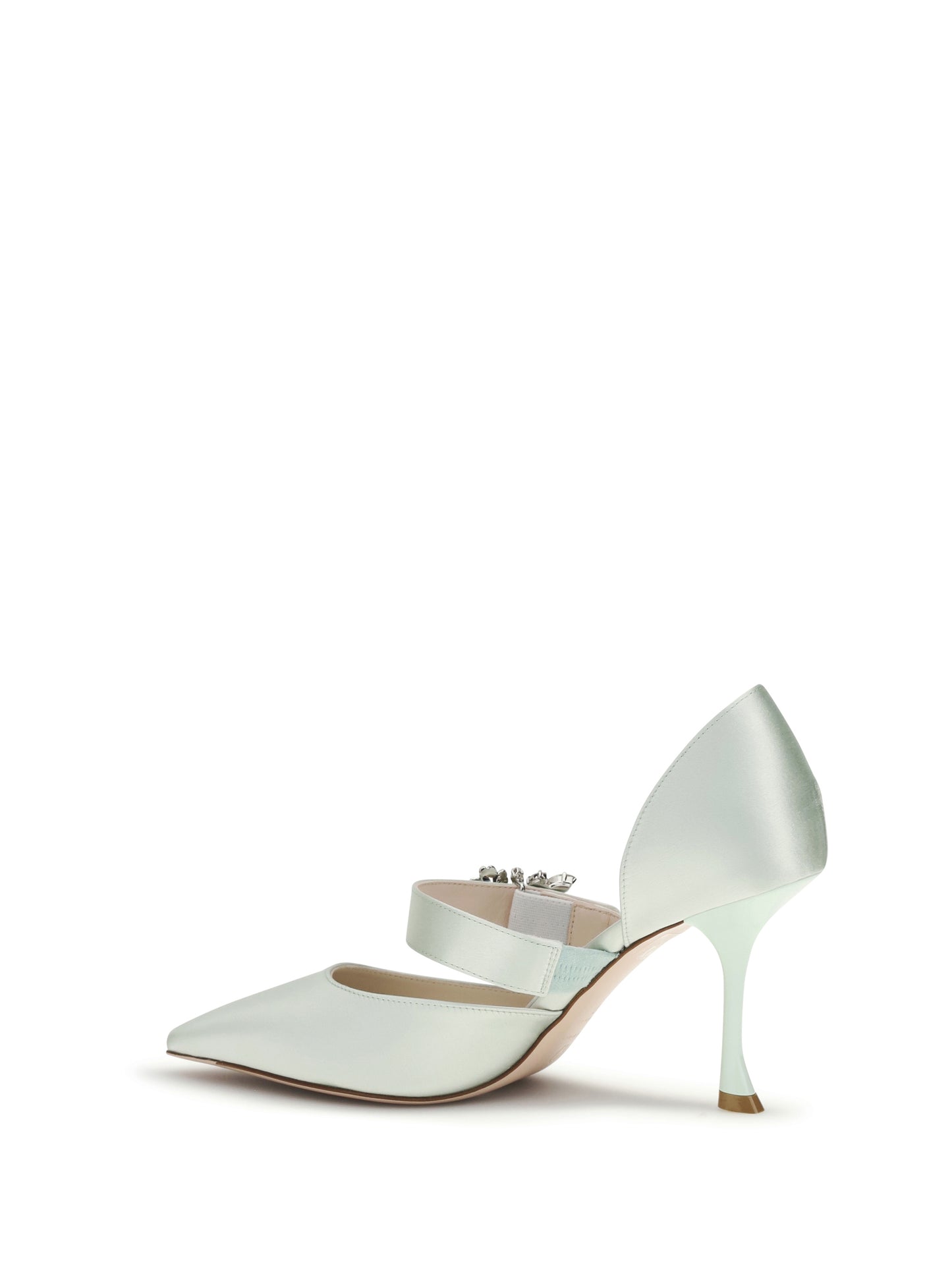 ROGER VIVIER Efflorescence Dorsay satin Pumps