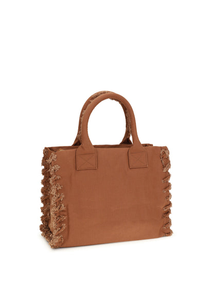 Pinko Canvas Tote Bag - Beige-Scoiattolo
