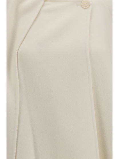 AlaïA Wool Coat with scarf - Naturel