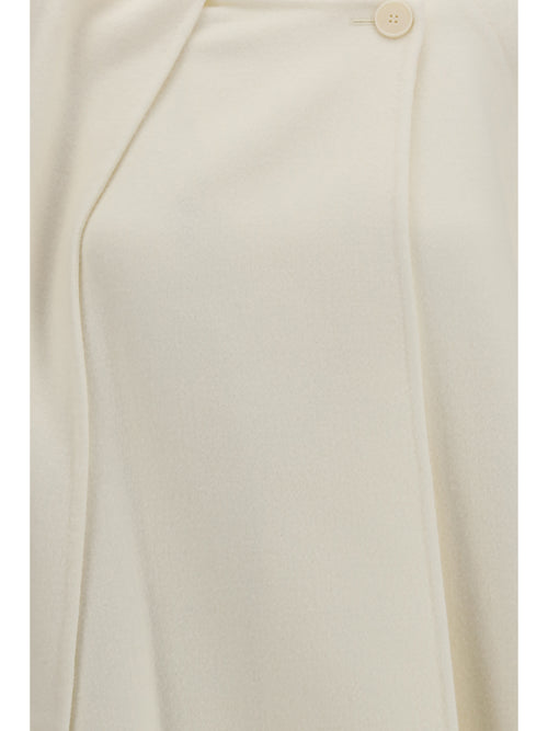 AlaïA Wool Coat with scarf - Naturel
