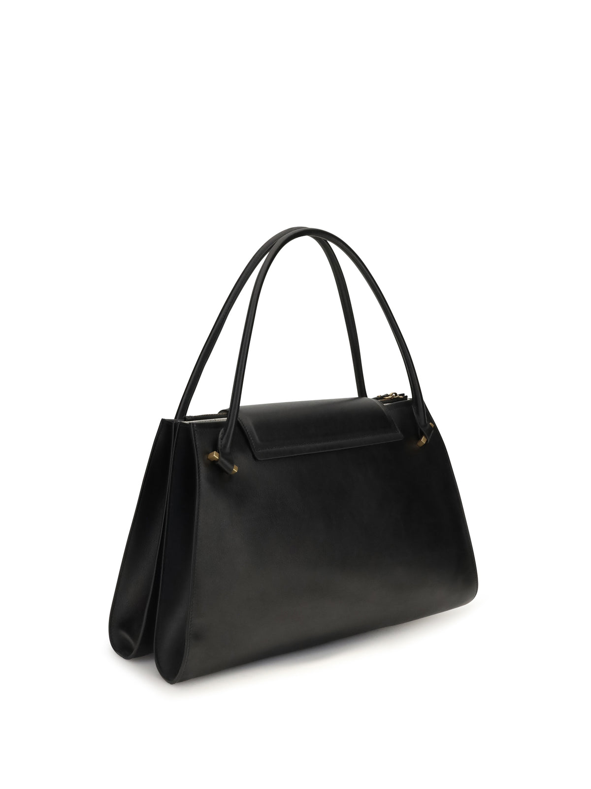 Versace Large Severine Shoulder Bag - Black/Vibrated Gold