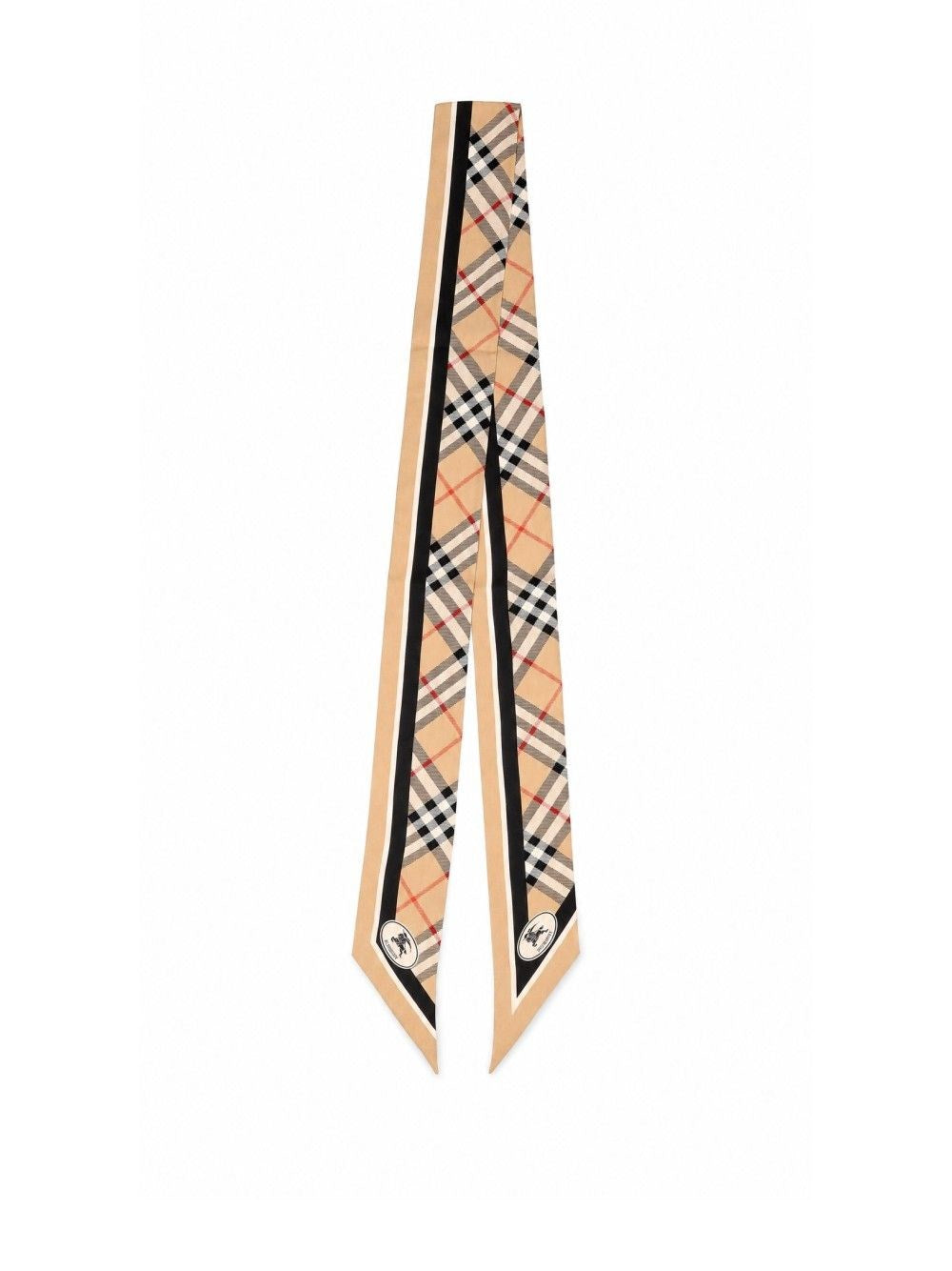 Burberry Thin "Check" Scarf - Beige