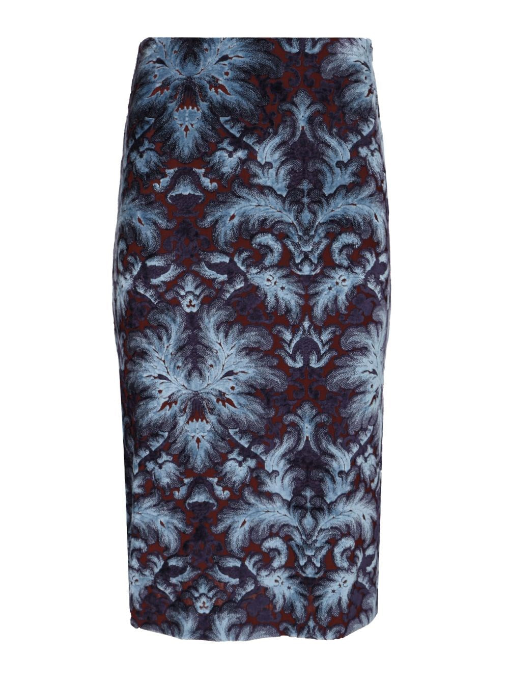 Etro Midi Skirt With Flower Paisley Print - Multi