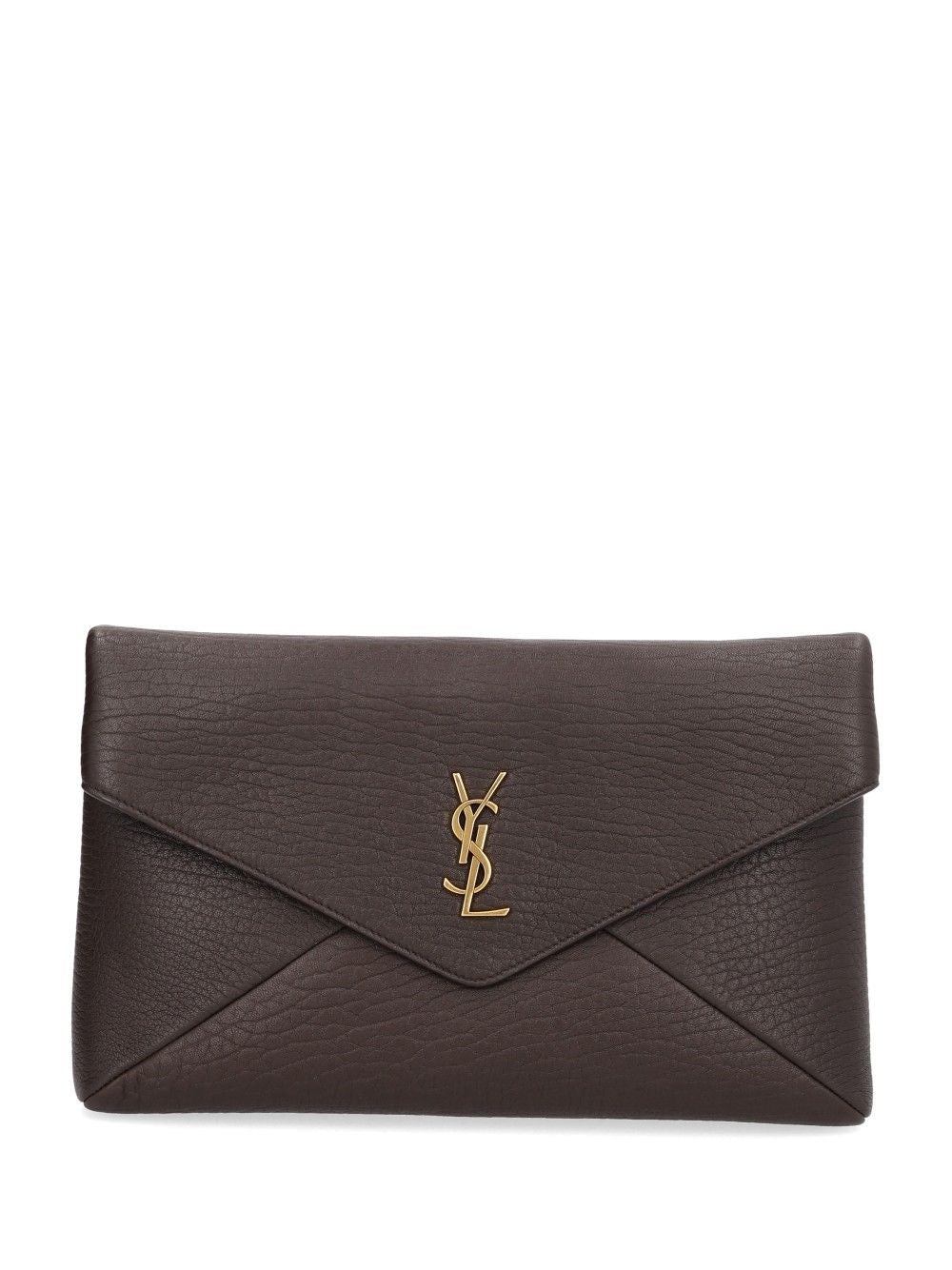 Saint Laurent Large Envelope "Envelope" - Brown