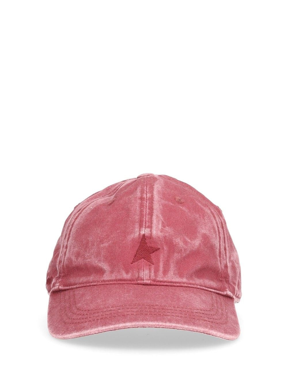 Golden Goose Washed Cotton Baseball Hat - Bordeaux