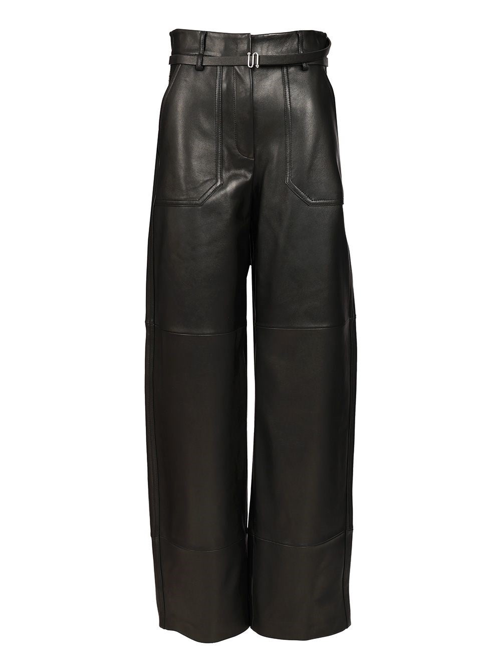 Sportmax Nappa Leather Trousers - Black