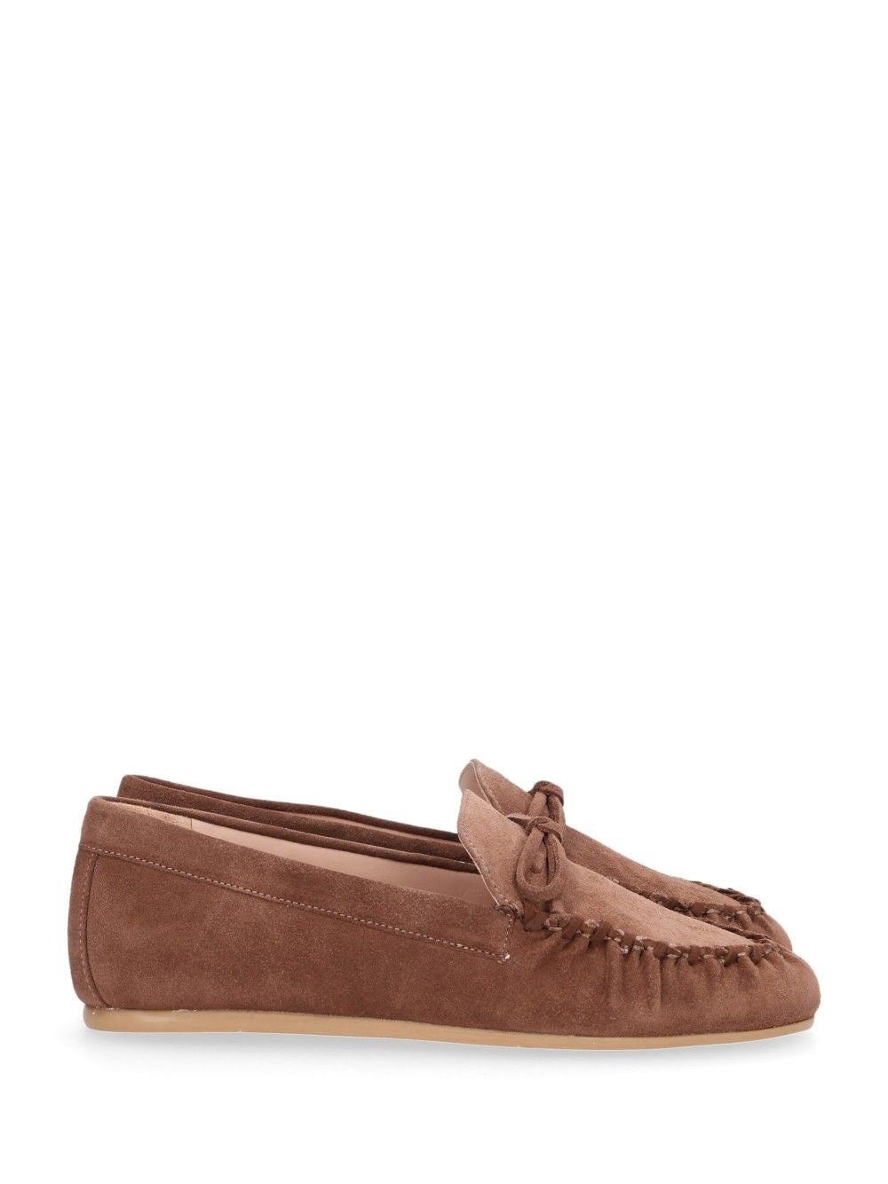 Stuart Weitzman "Britt Bow" Moccasin - Brown
