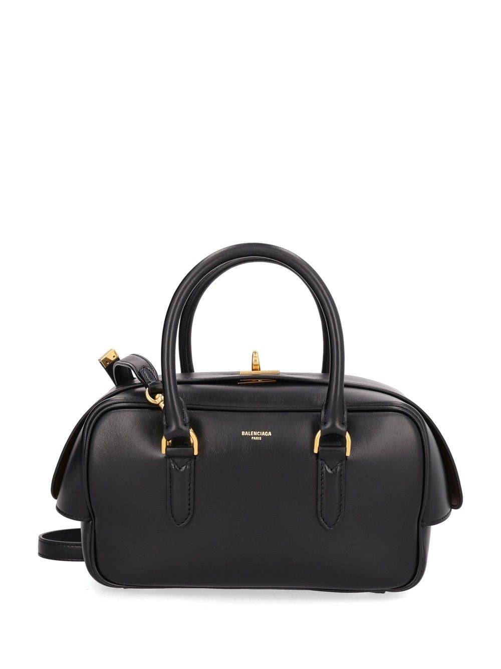 Balenciaga "Le 7 S" Bowling Bag - Black