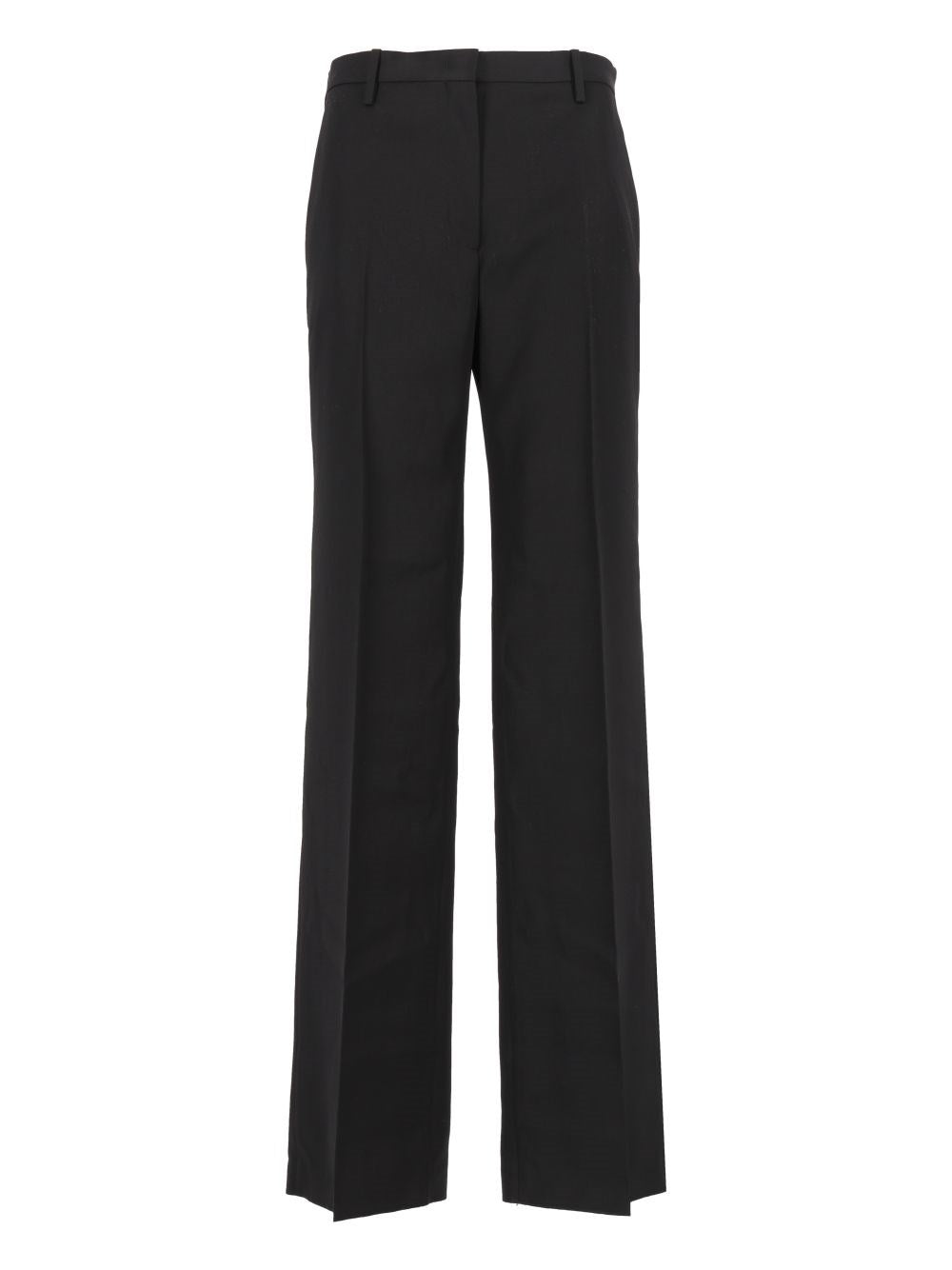 Fendi Grain De Poudre Trousers - Black
