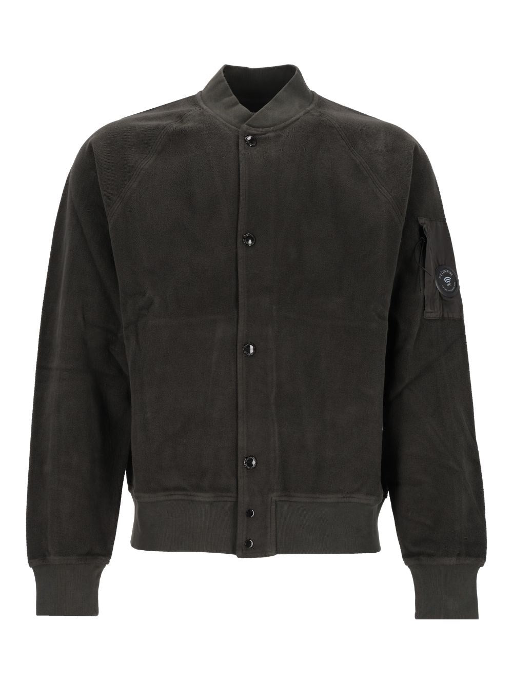 C.P. Company Cotton Fleece Cardigan - Grey
