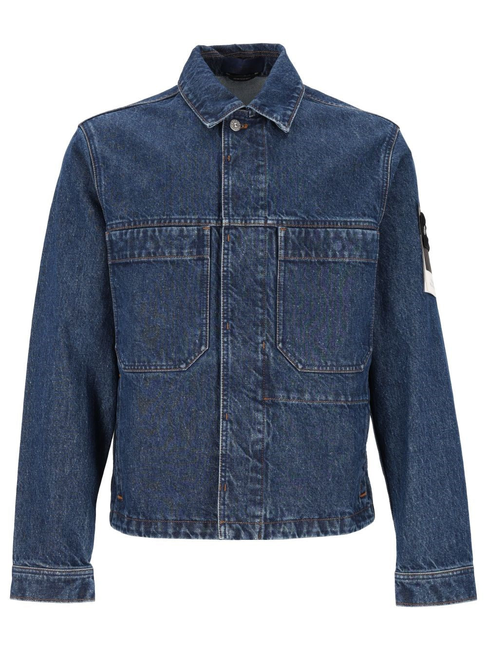 Stone Island Biker Jacket - Blue