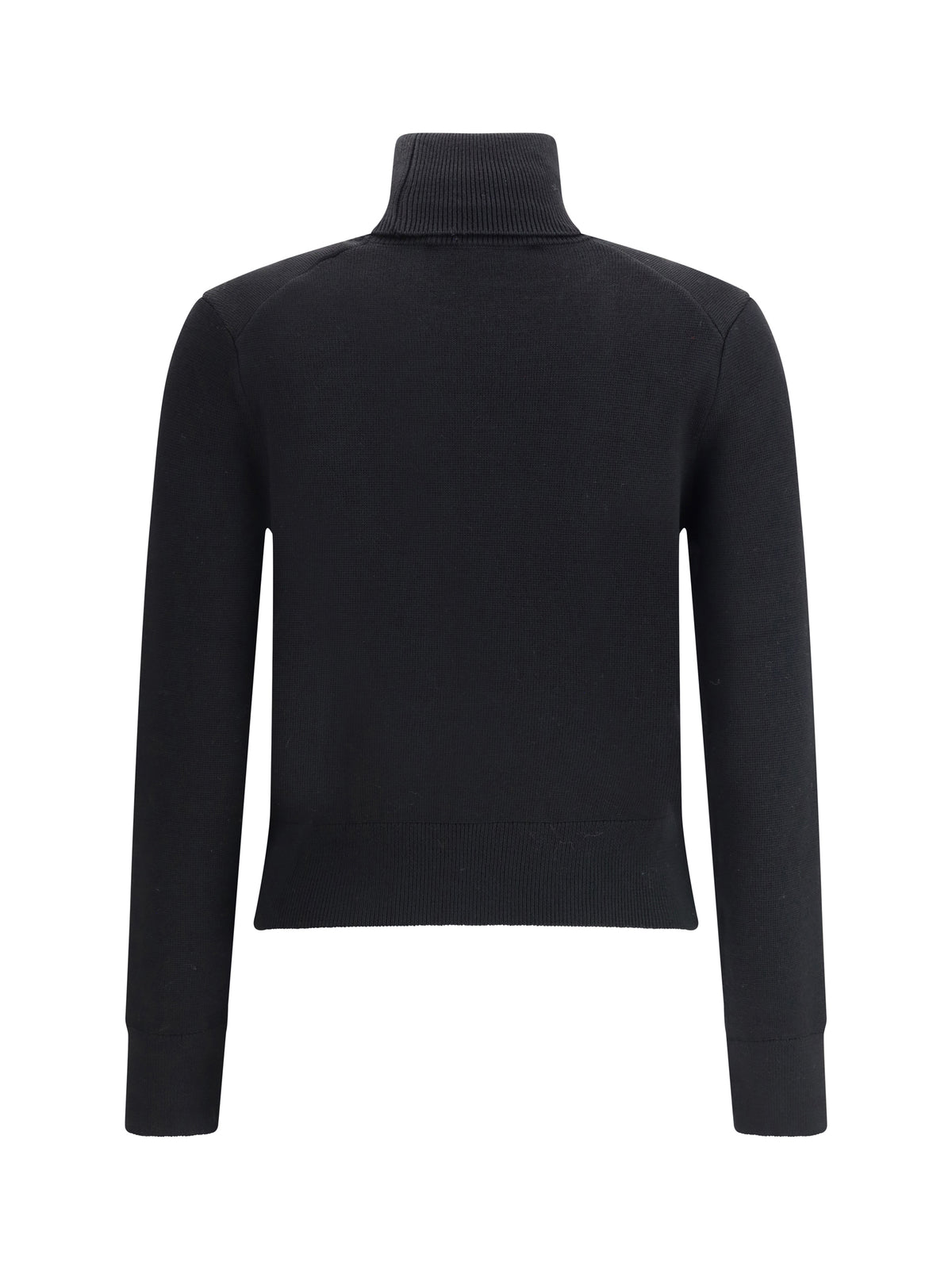 Ami Paris Ami De Coeur turtleneck Sweater - Noir/Rouge
