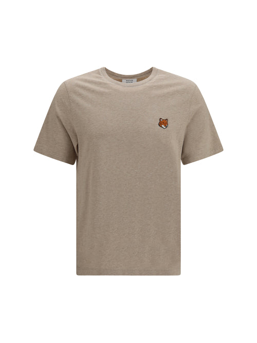 Maison Kitsuné Fox Head Regular T-shirt - Clear Beige Melange