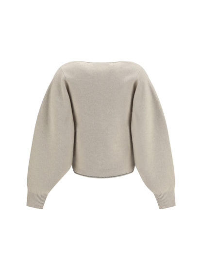Jacquemus Tempo wool-cashmere Cardigan - Light Beige