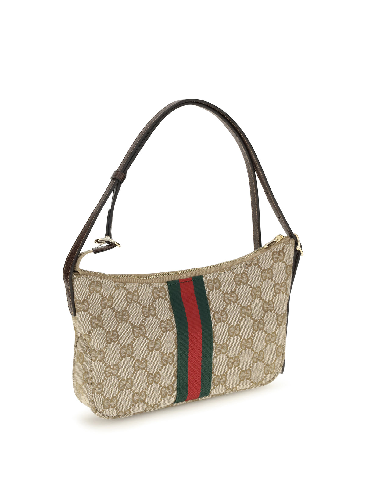 Gucci Small Lunetta Shoulder Bag - Vint.Sand/Dk.Bro/Vrv