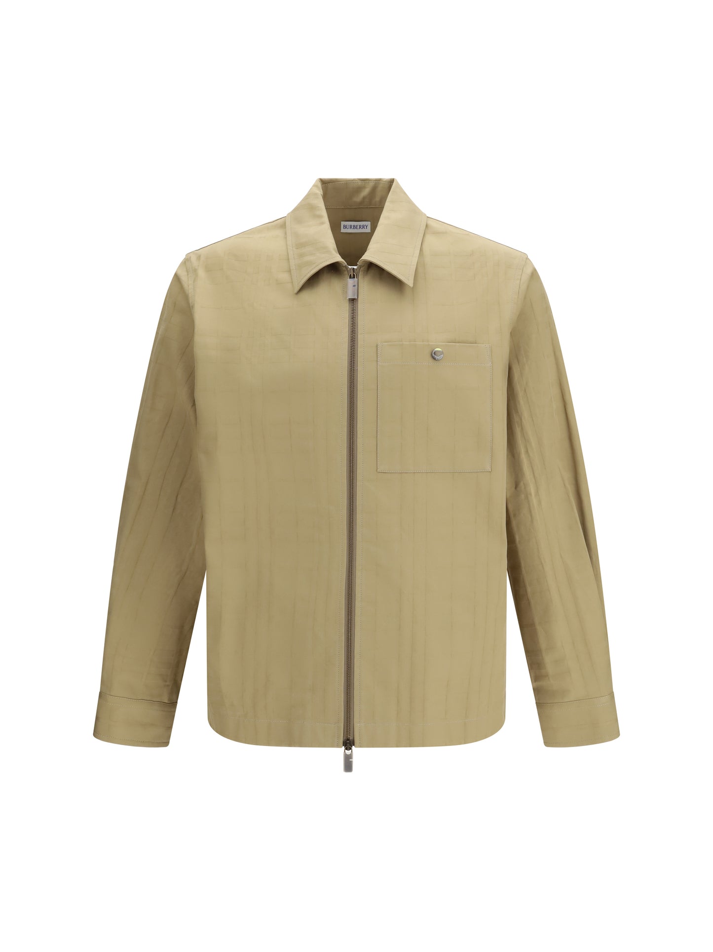 BURBERRY Check cotton zip Shirt Jacket