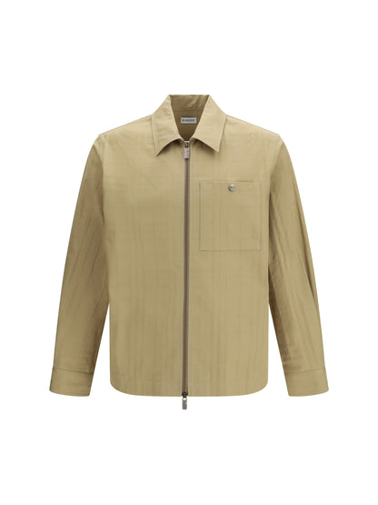 BURBERRY Check cotton zip Shirt Jacket