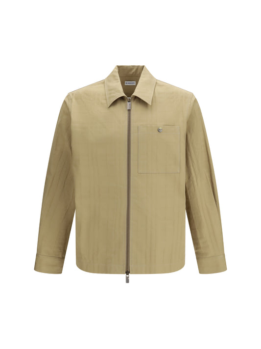 BURBERRY Check cotton zip Shirt Jacket