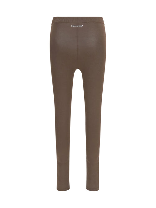 Balenciaga High-rise Leggings - Dark Brown