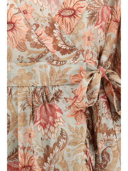 ZIMMERMANN Daylight wrap mini Dress
