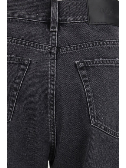 CHLOÉ High-Waisted Cropped Denim Jeans