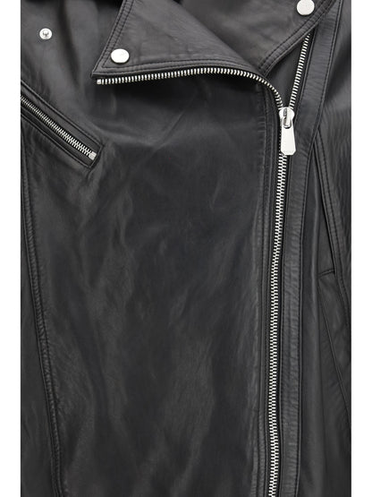 PINKO Leather biker Jacket