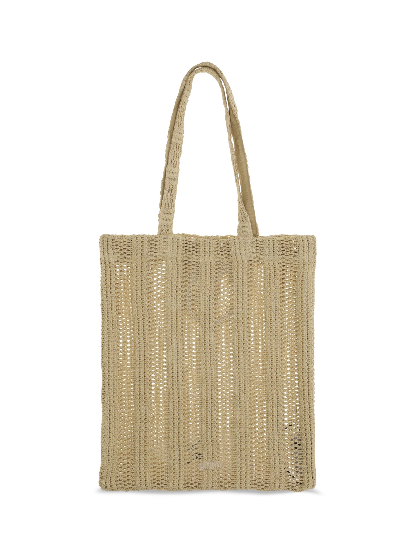 PINKO Medium Easy Tote Bag in raffia
