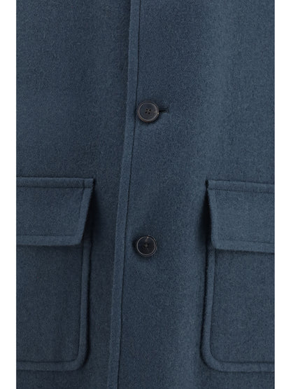 Dries Van Noten Long single-breasted Coat - Bottle