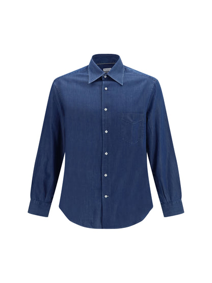 Brunello Cucinelli Lightweight denim Shirt - Denim Dark