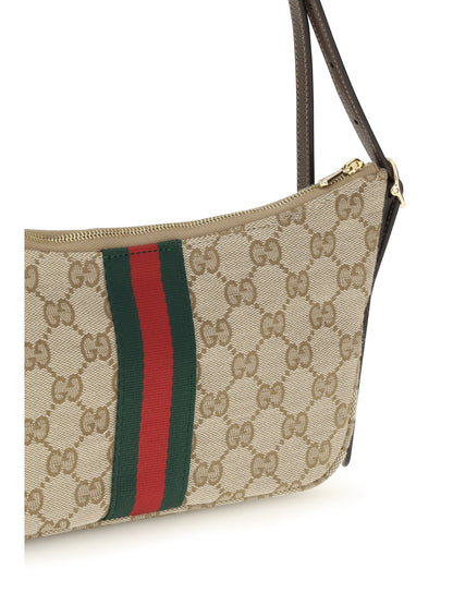 Gucci Small Lunetta Shoulder Bag - Vint.Sand/Dk.Bro/Vrv