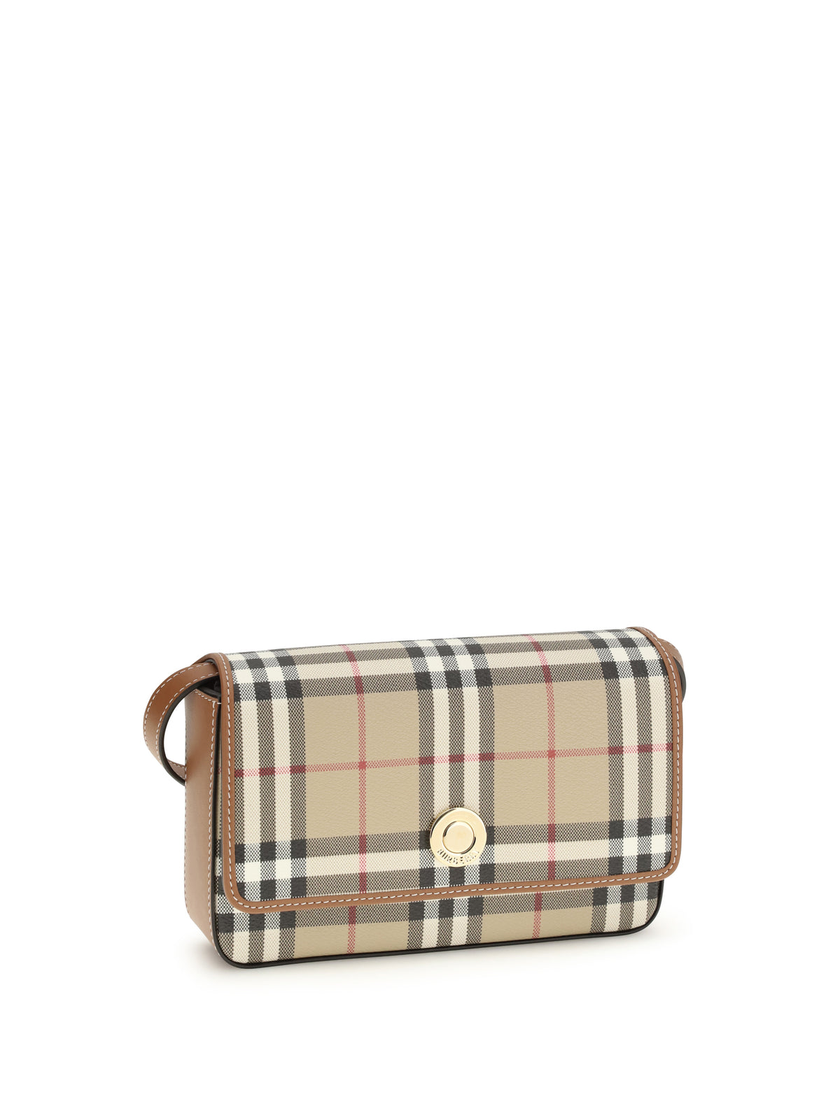 Burberry Hampshire mini Shoulder Bag - Vntg Chk/Briar Brown