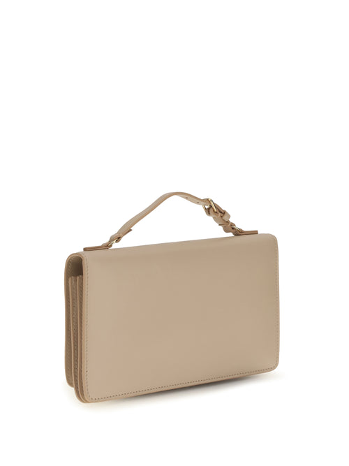 Fendi Peekaboo leather Chain Wallet - Pink Del Deserto