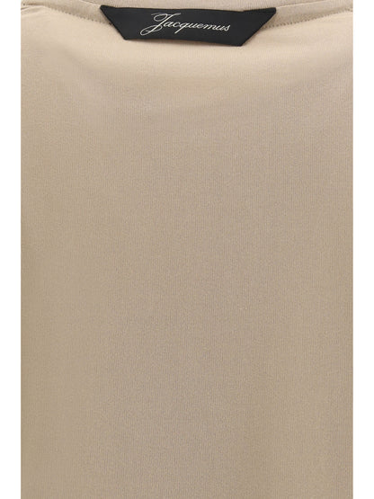 Jacquemus Rond Carré long-sleeve T-shirt - Beige