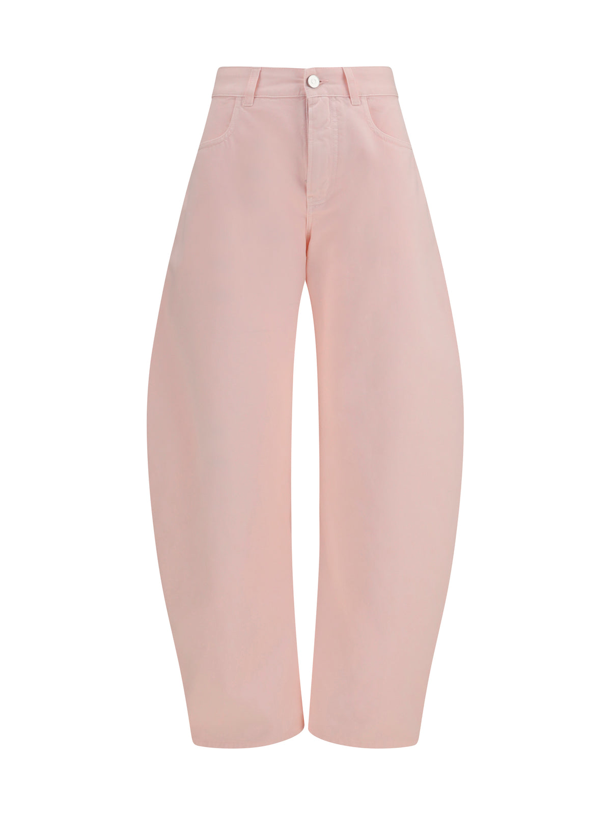 AlaïA Barrel Jeans - Rose Pale