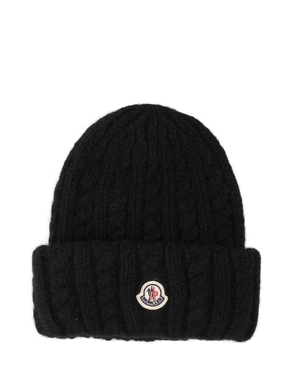 Moncler Alpaca Blend Hat - Black