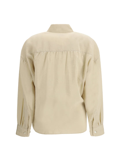 Lemaire Draped Shirt - Oat Milk