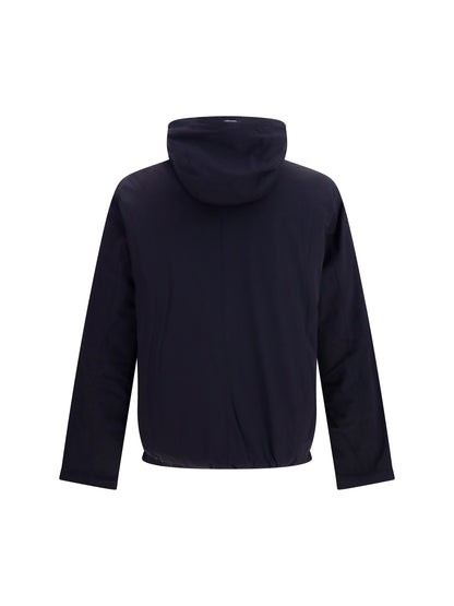 Herno Hooded zip Jacket - Blue Dark
