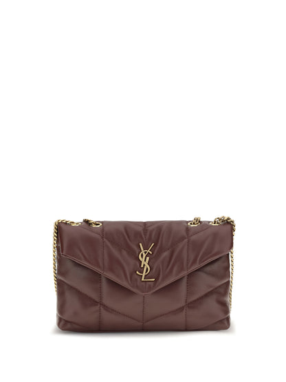 Saint Laurent Puffer Toy Shoulder Bag - Lt Hot Wine