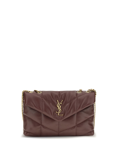 Saint Laurent Puffer Toy Shoulder Bag - Lt Hot Wine