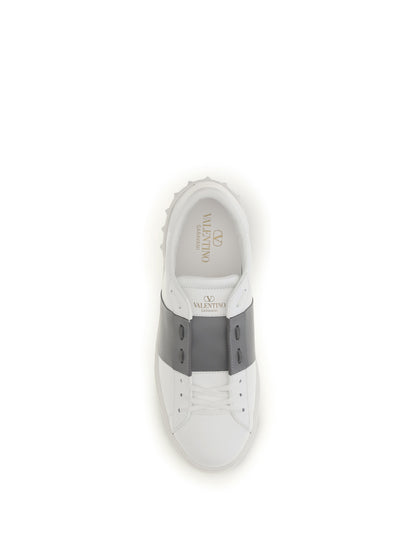 Valentino Garavani Open Sneakers - White/Dark Steel