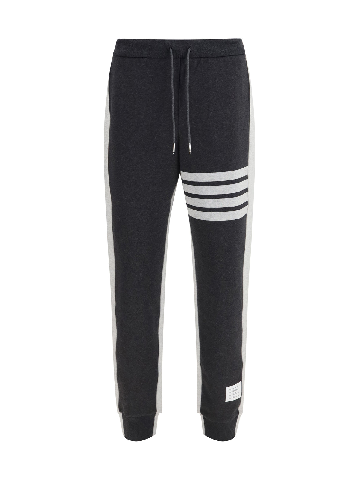 Thom Browne Loopback 4-Bar Track Pants - Dark Grey / Pale Grey
